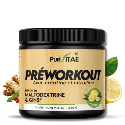 Pré-Workout Créatine Citrulline 240gr