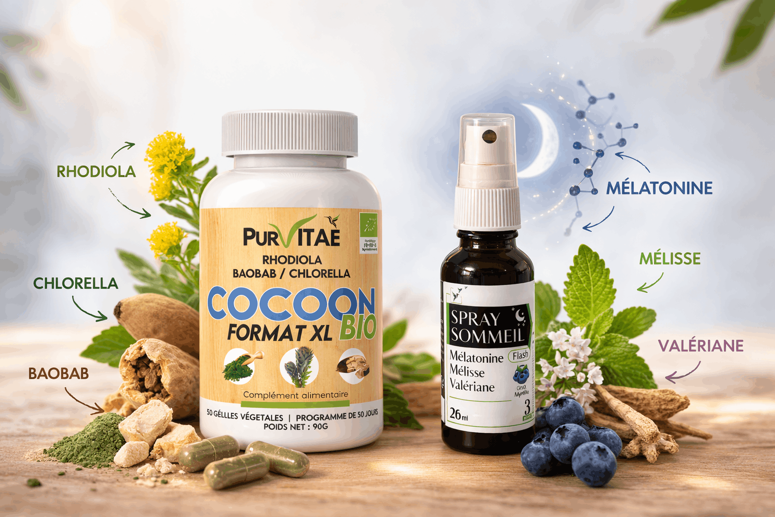 Pack Gros Dodo Pur Vitaé avec Cocoon et Spray Sommeil